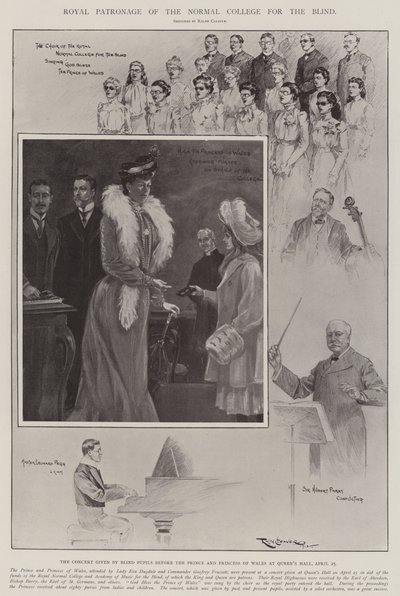 Königliche Schirmherrschaft des Normal College for the Blind von Ralph Cleaver